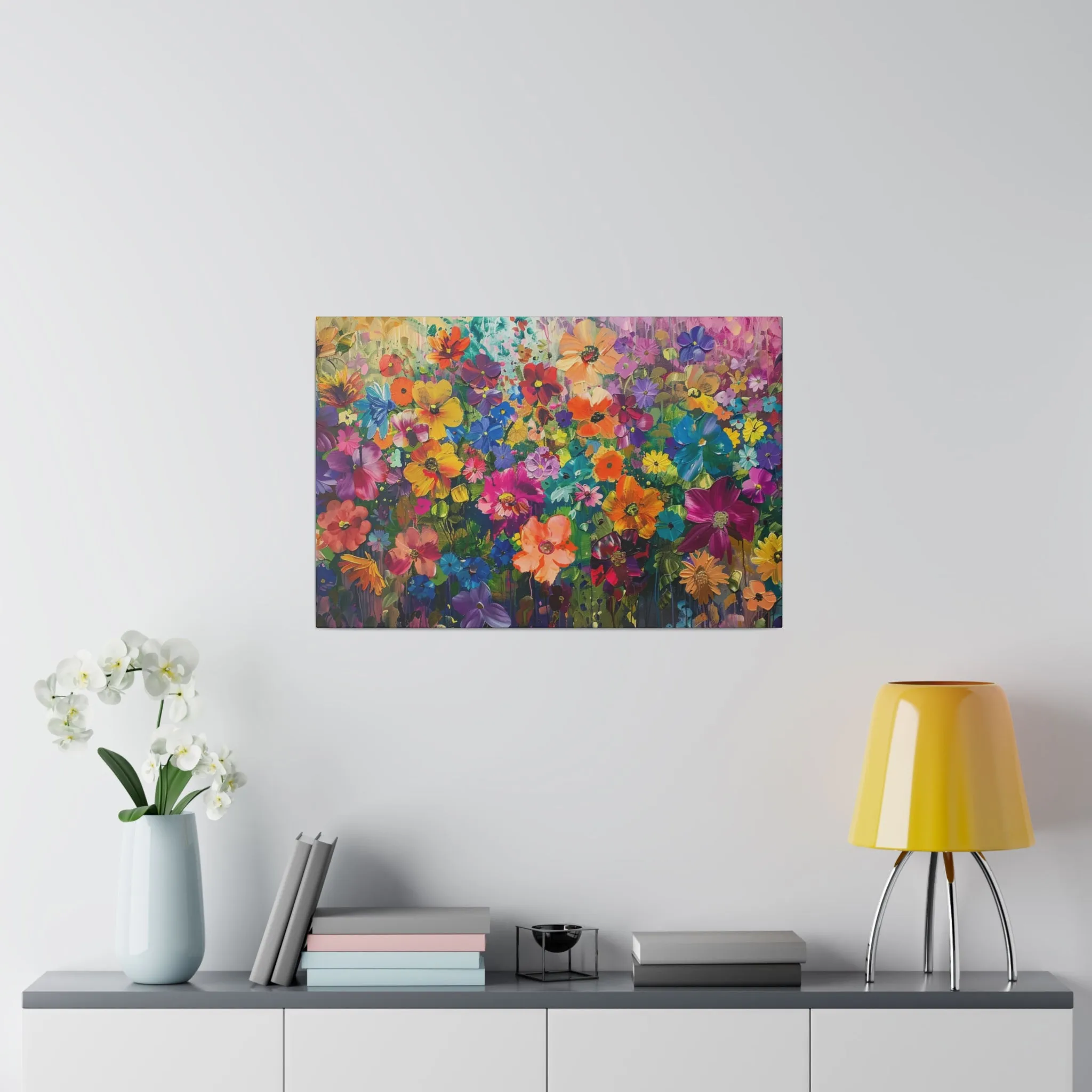 Abstract Floral Canvas Print Wall Painting Modern Artwork Canvas Wall Art for Living Room Home Office Décor