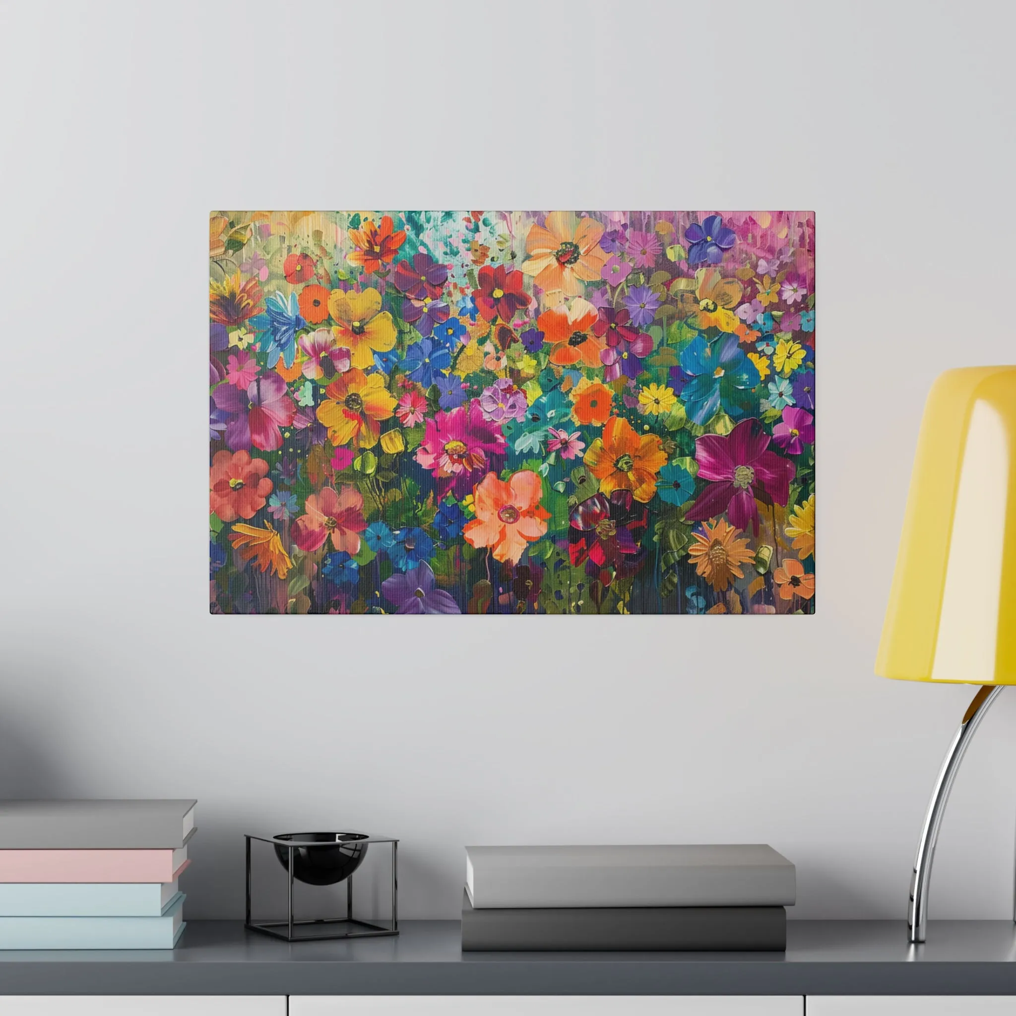 Abstract Floral Canvas Print Wall Painting Modern Artwork Canvas Wall Art for Living Room Home Office Décor