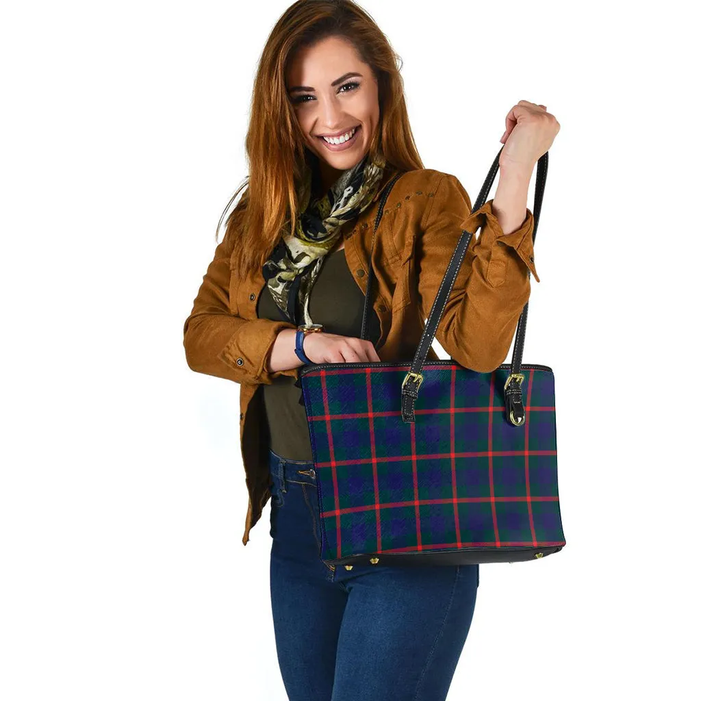 Agnew Tartan Leather Tote Bag