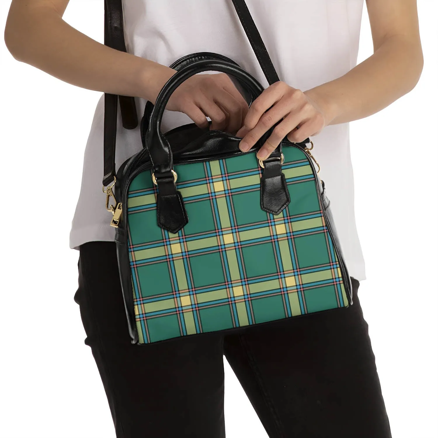 Alberta Province Canada Tartan Shoulder Handbags