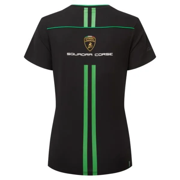 Automobili Lamborghini Squadra Corse Women's Team T-Shirt - Black