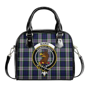 Baird Dress Tartan Shoulder Handbags with Family Crest