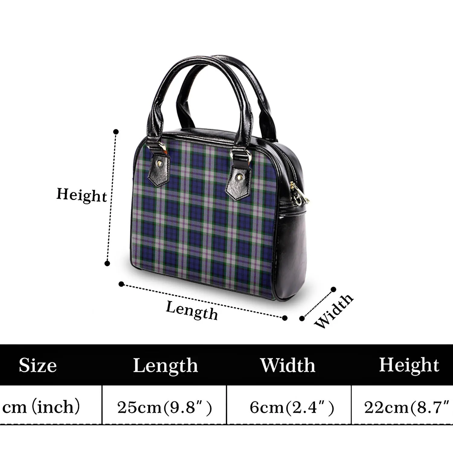 Baird Dress Tartan Shoulder Handbags