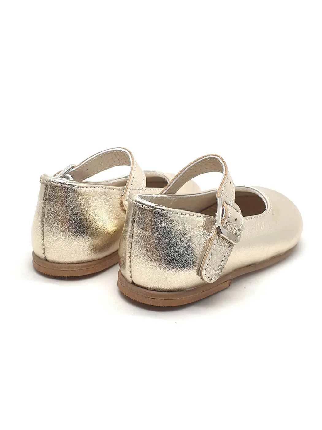 Baptismal baby Girl's shoe - BALLERINA Gold-020