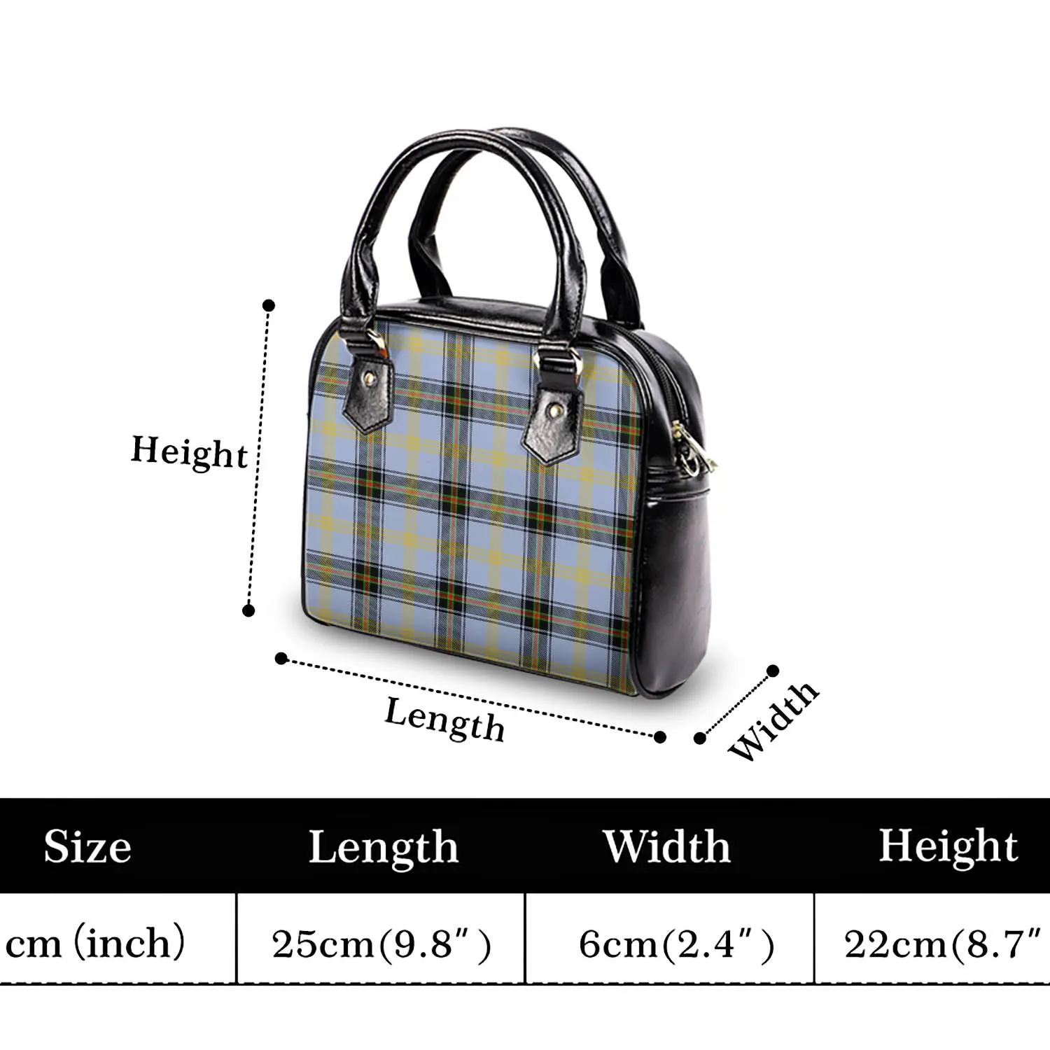 Bell Tartan Shoulder Handbags