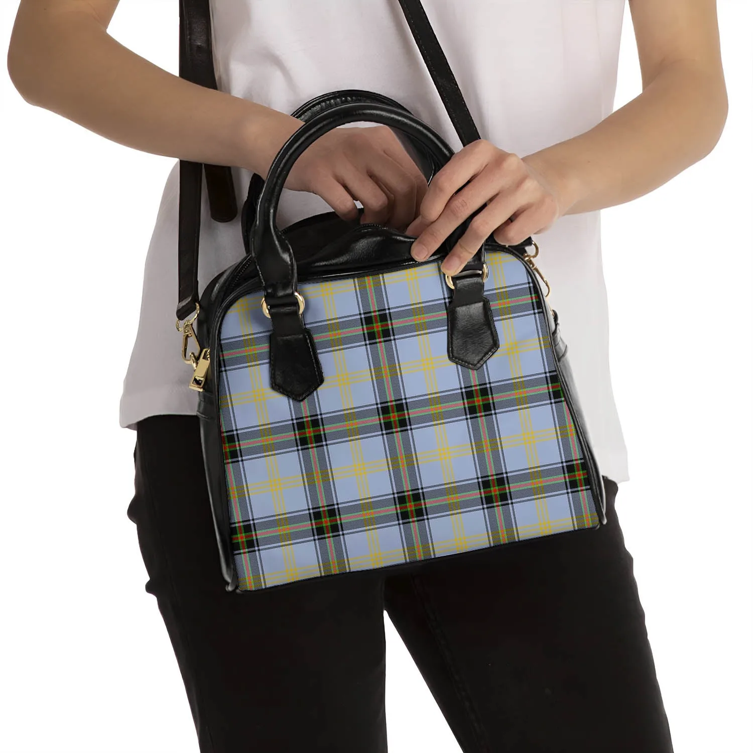 Bell Tartan Shoulder Handbags