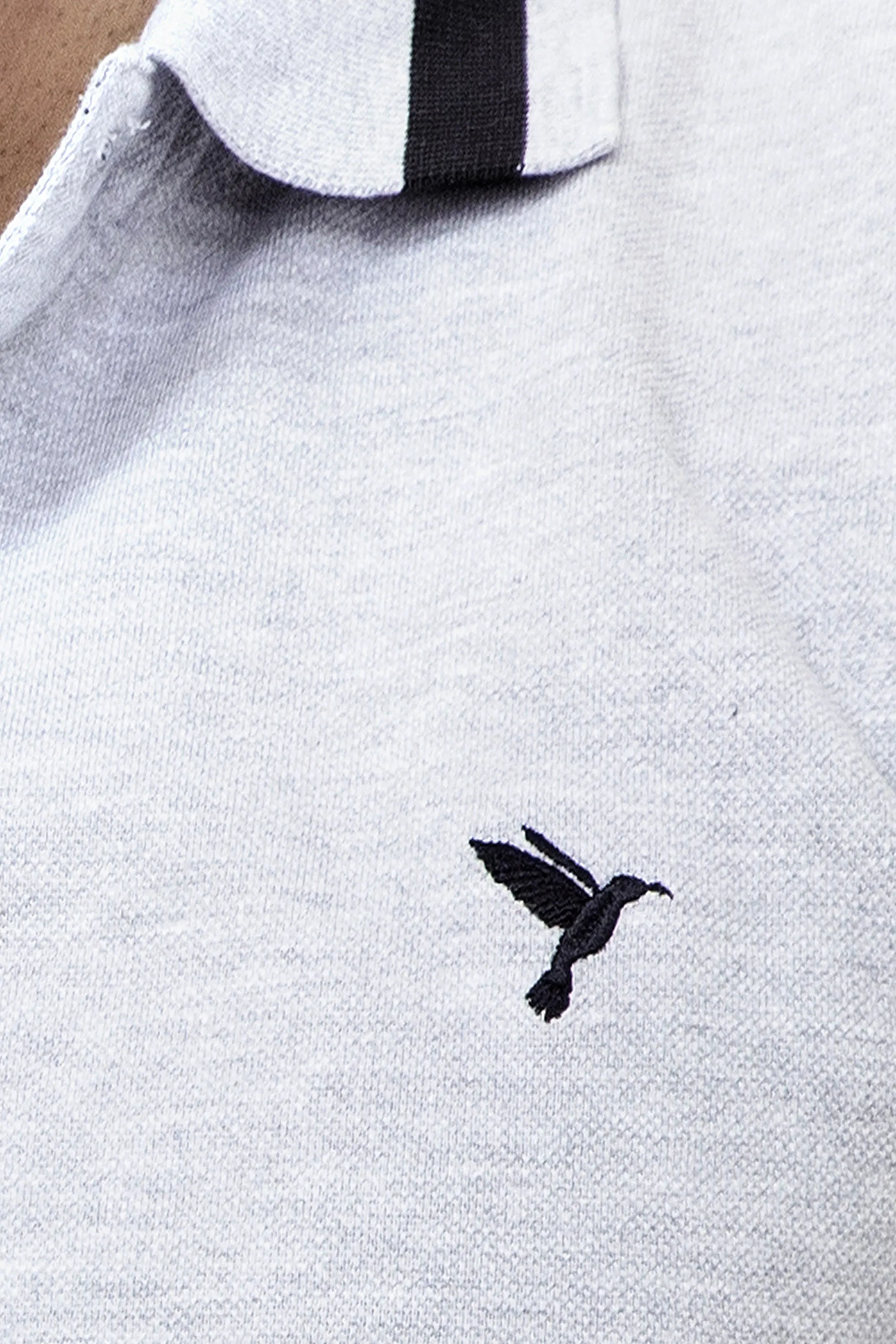 Bird Grey Polo (PLUS SIZE)