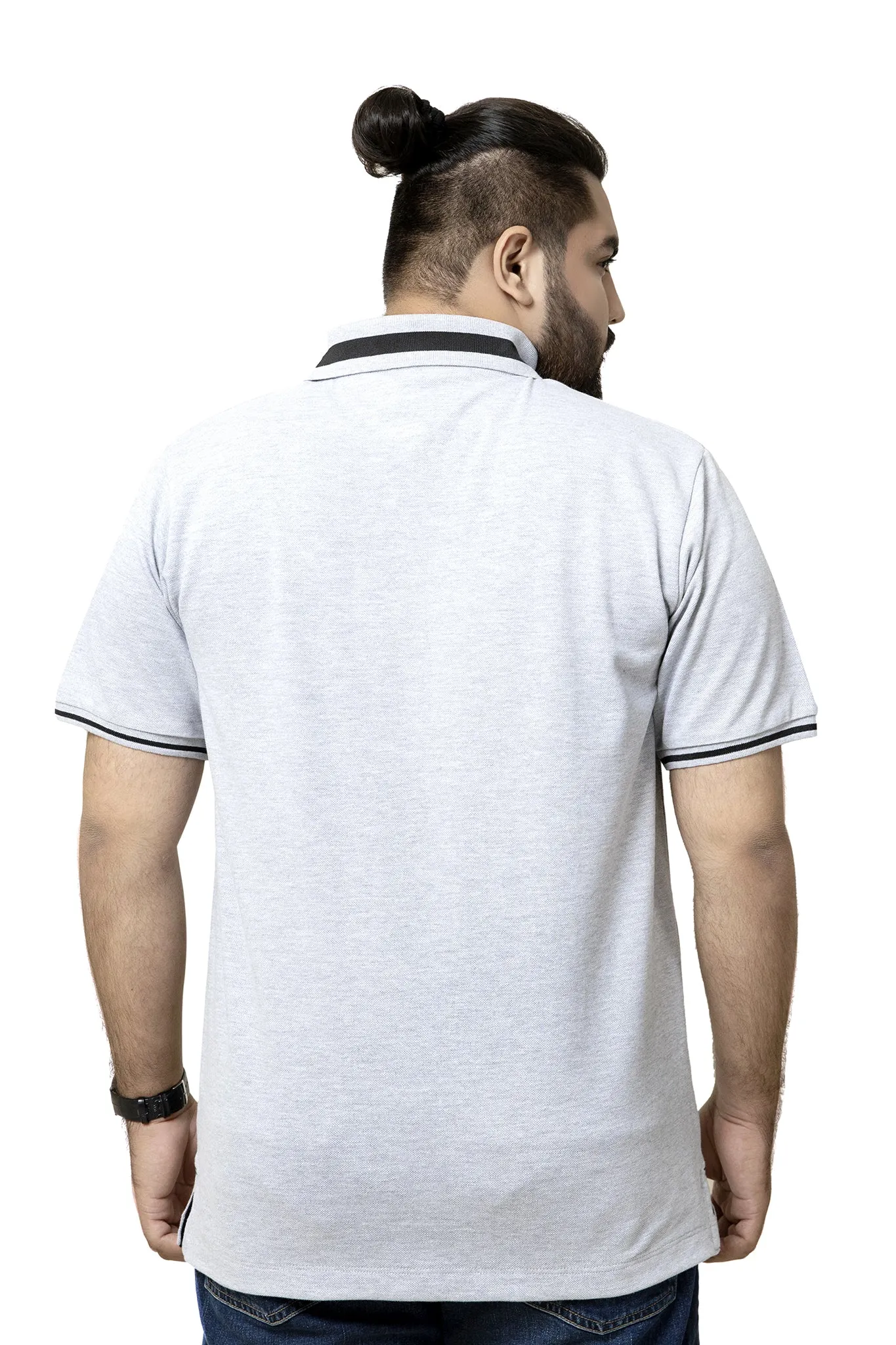 Bird Grey Polo (PLUS SIZE)