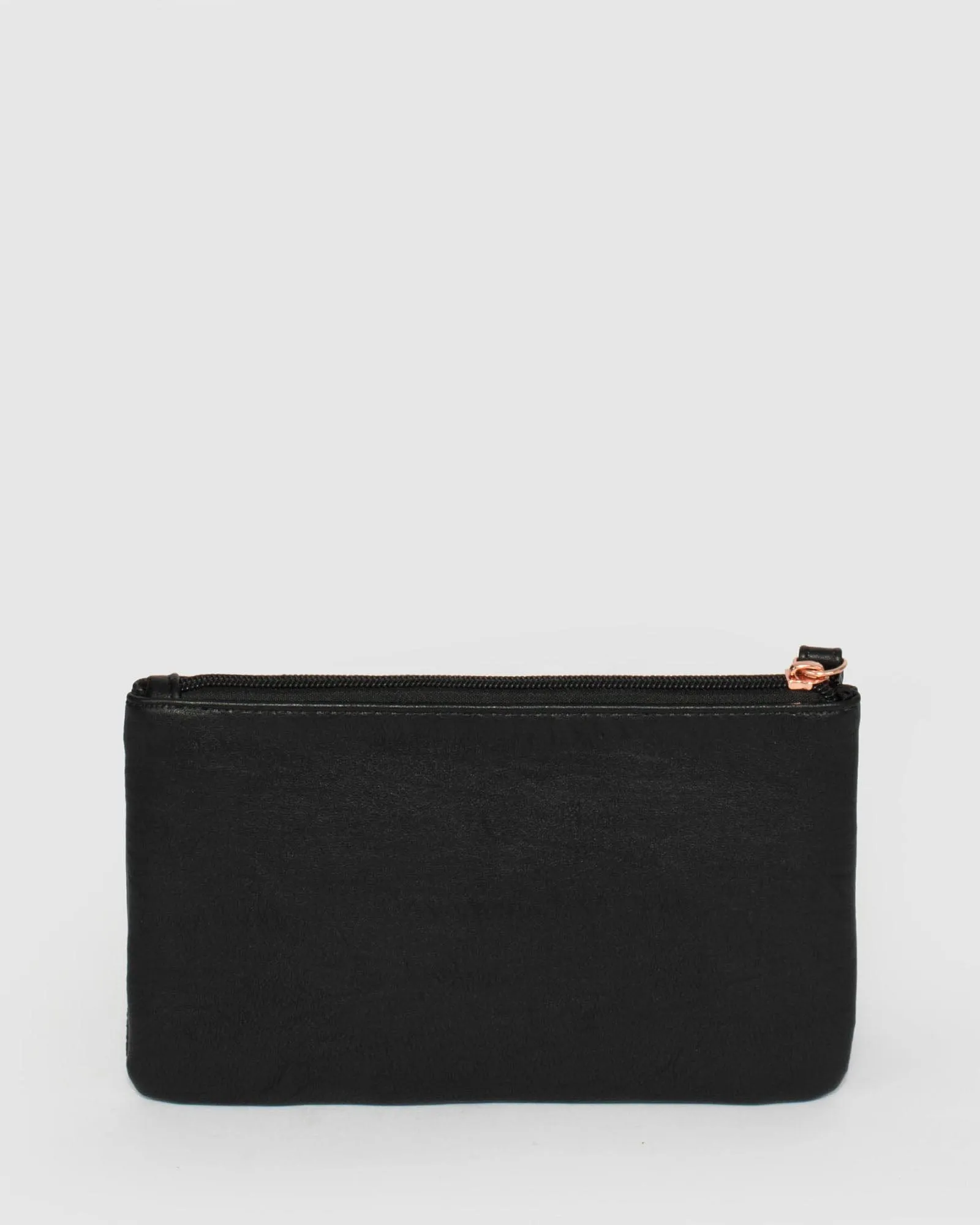 Black Brooke Stripe Wristlet