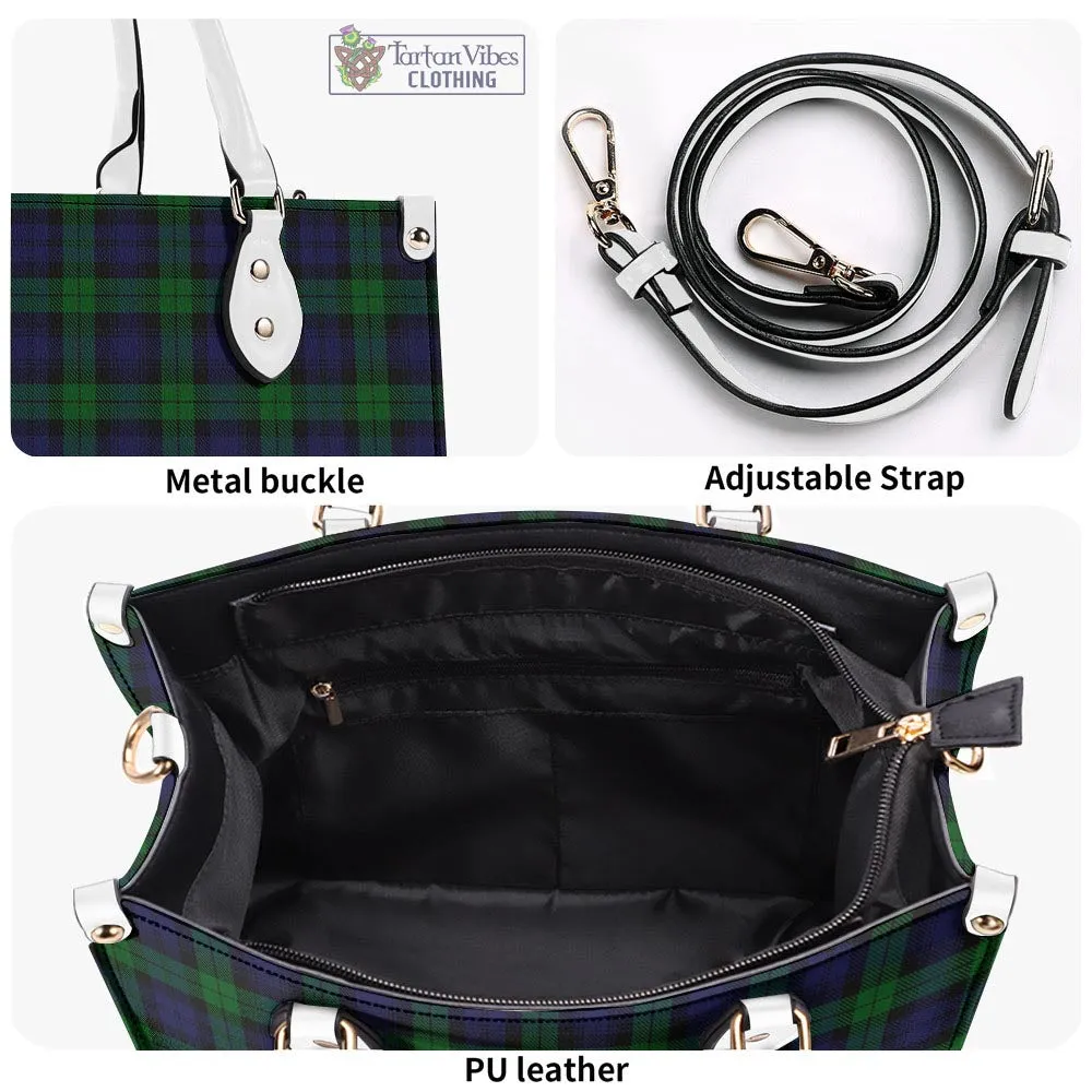 Black Watch Tartan Luxury Leather Handbags