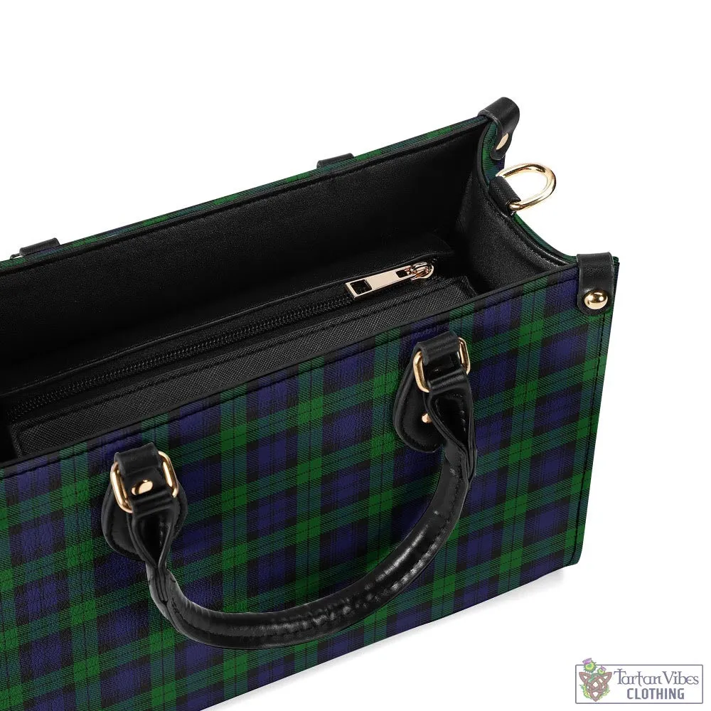 Black Watch Tartan Luxury Leather Handbags