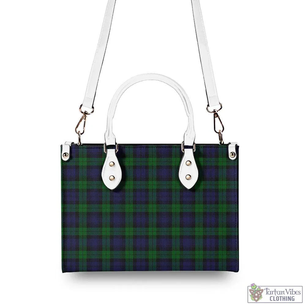 Black Watch Tartan Luxury Leather Handbags