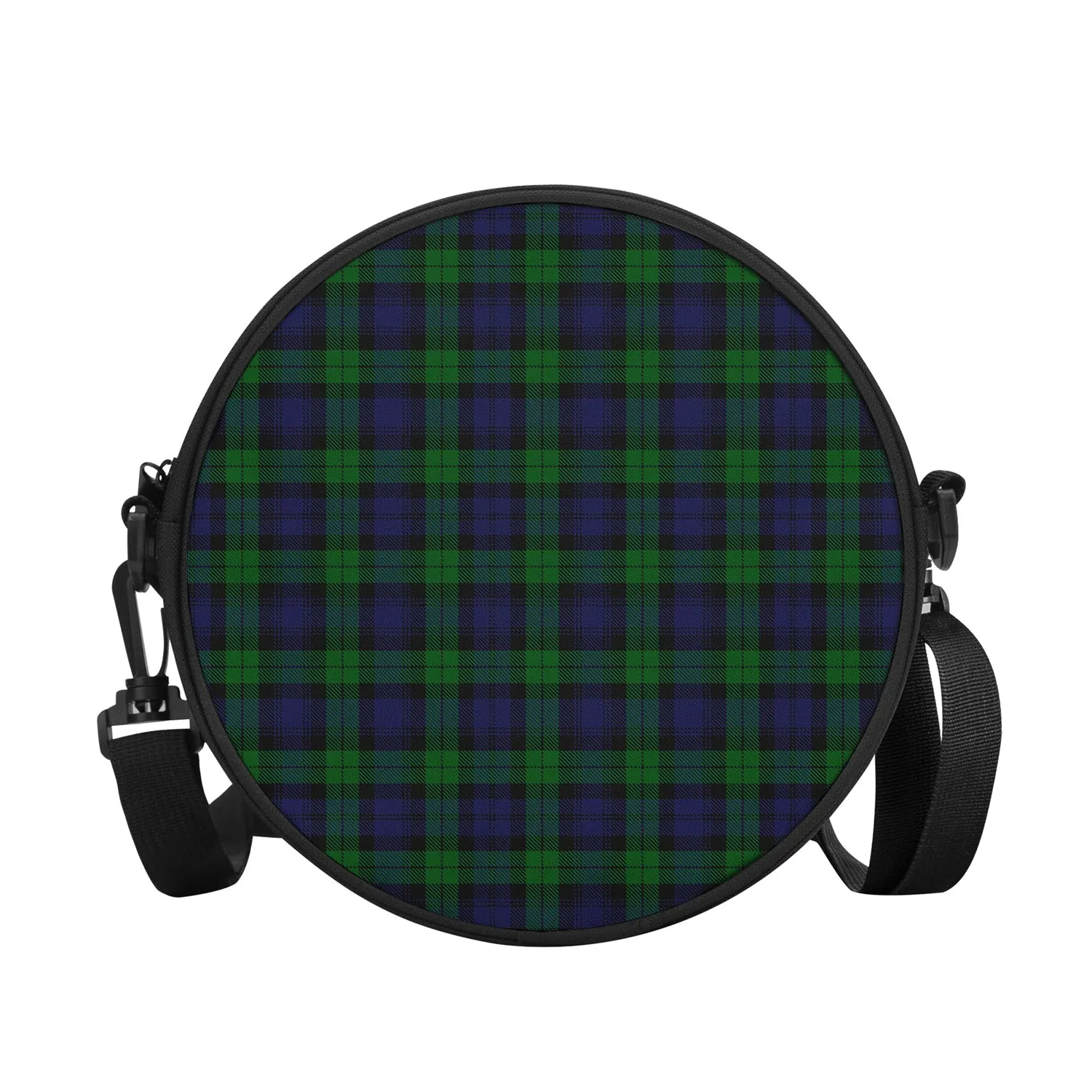 Black Watch Tartan Round Satchel Bags