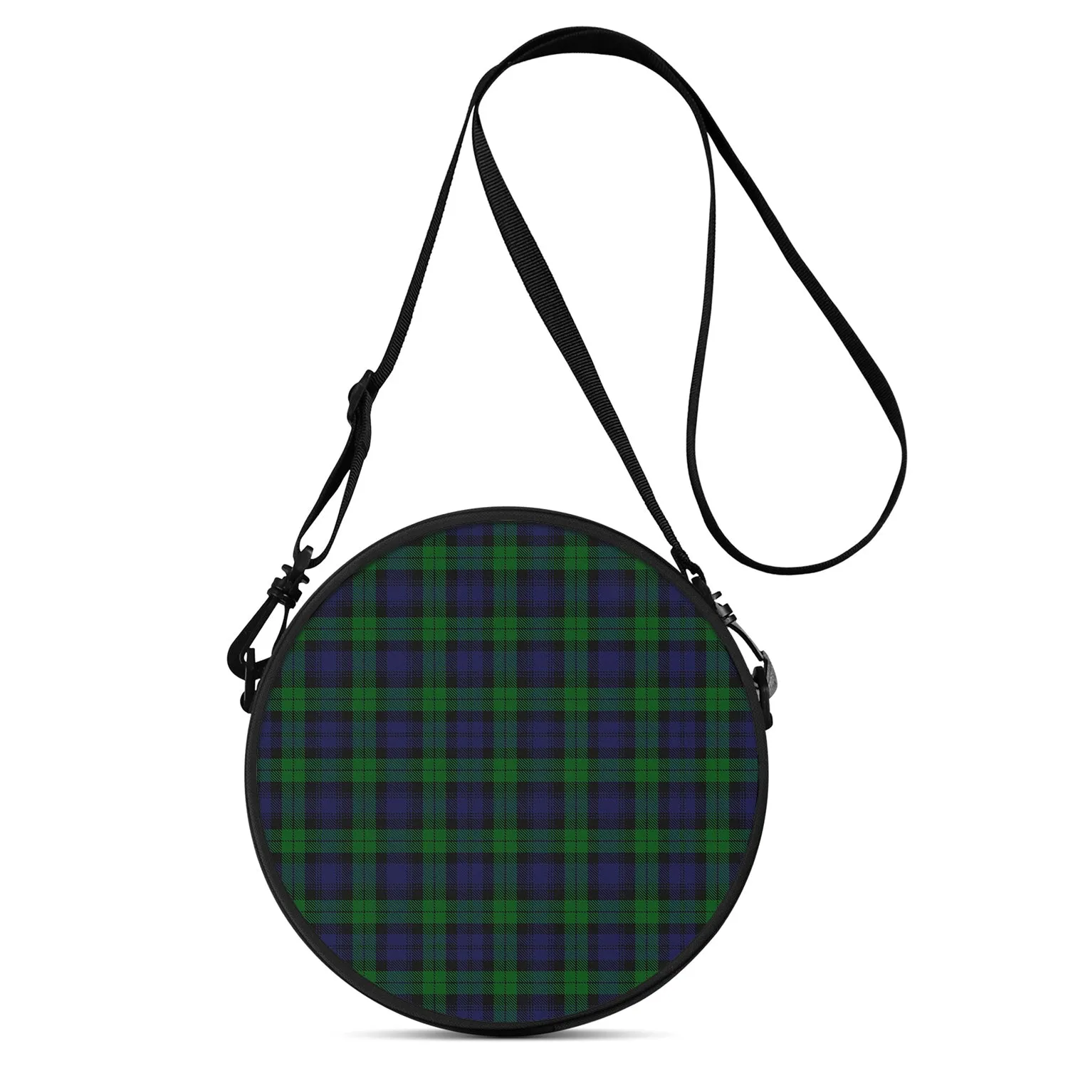 Black Watch Tartan Round Satchel Bags