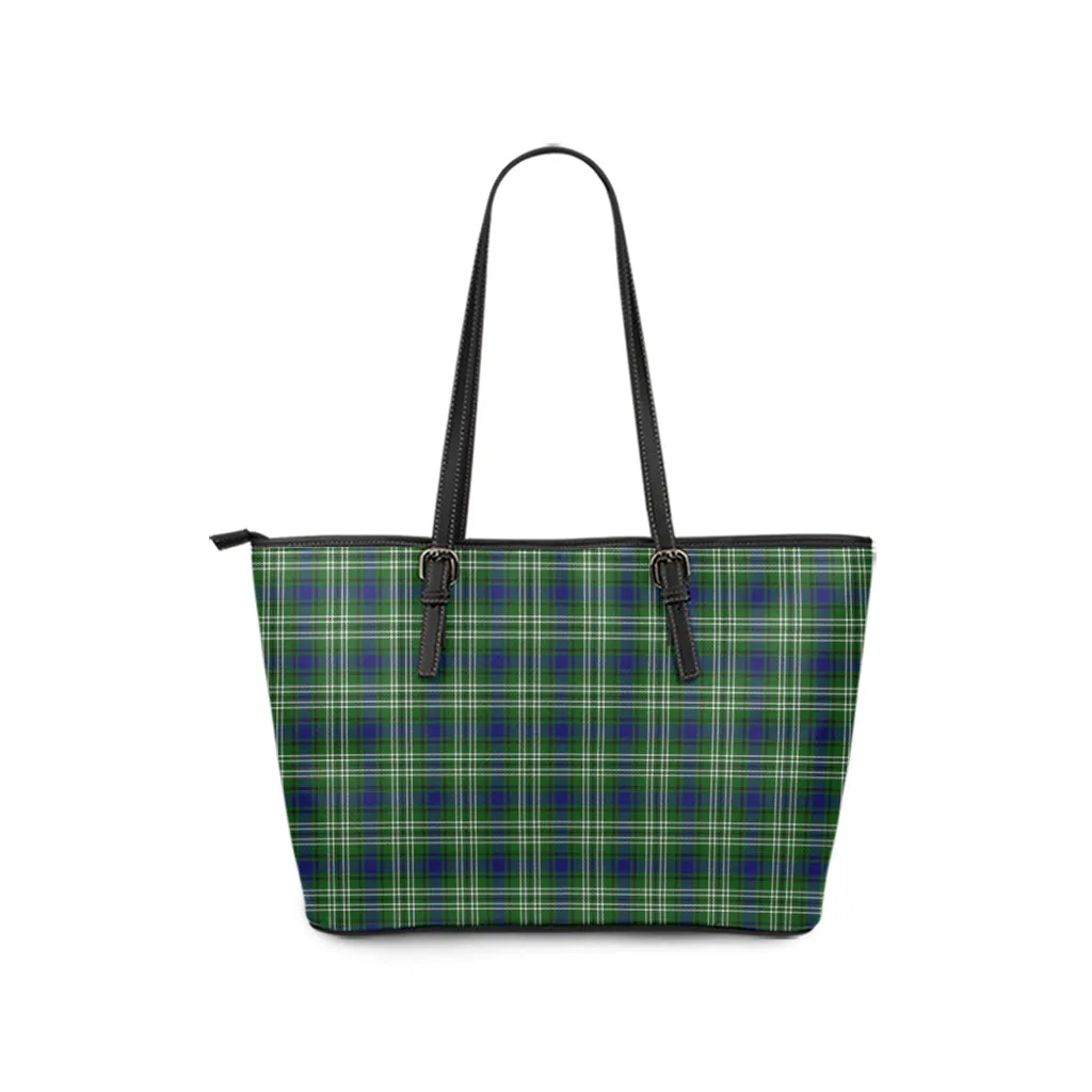 Blackadder Tartan Leather Tote Bag