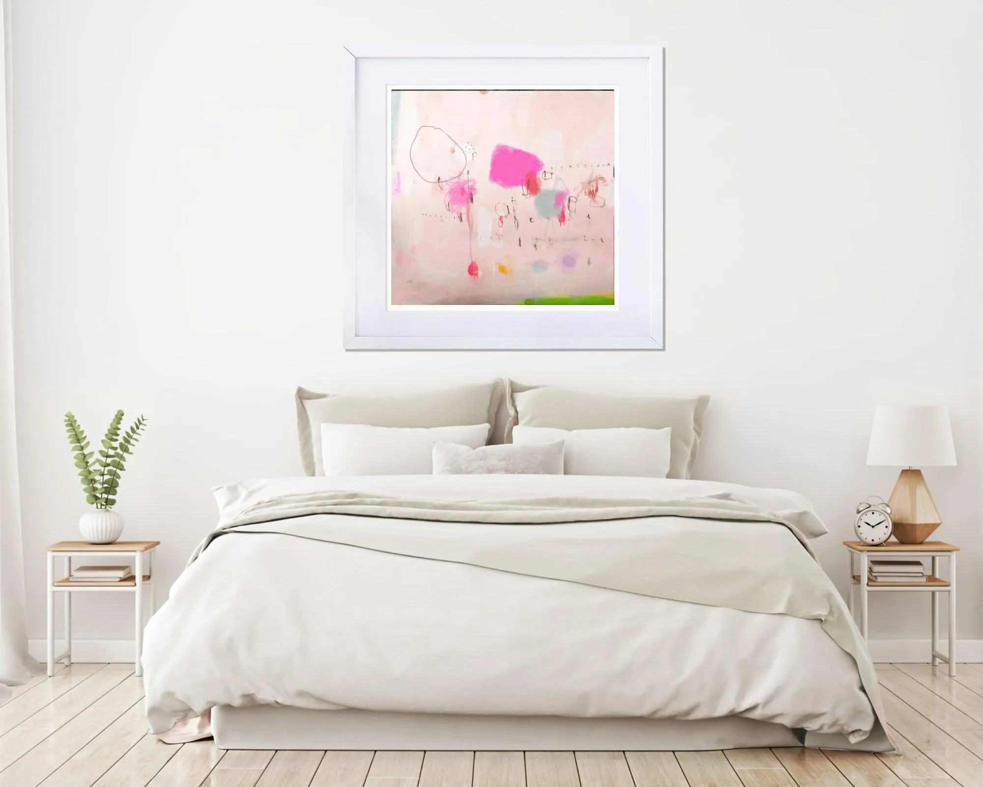 Blush pink apartment decor 24x36 art prints, 30x40 abstract wall art by Camilo Mattis