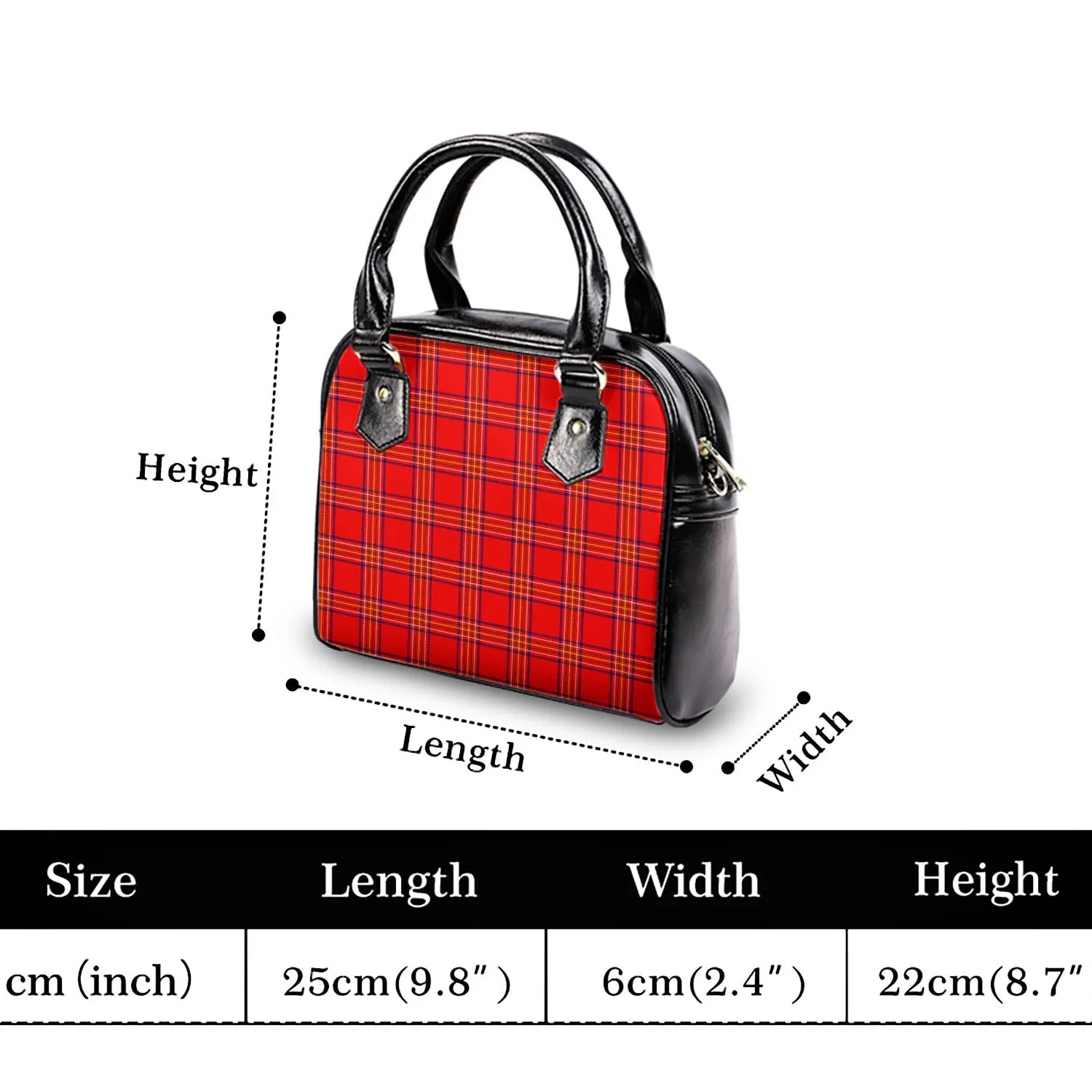 Burnett Modern Tartan Shoulder Handbags