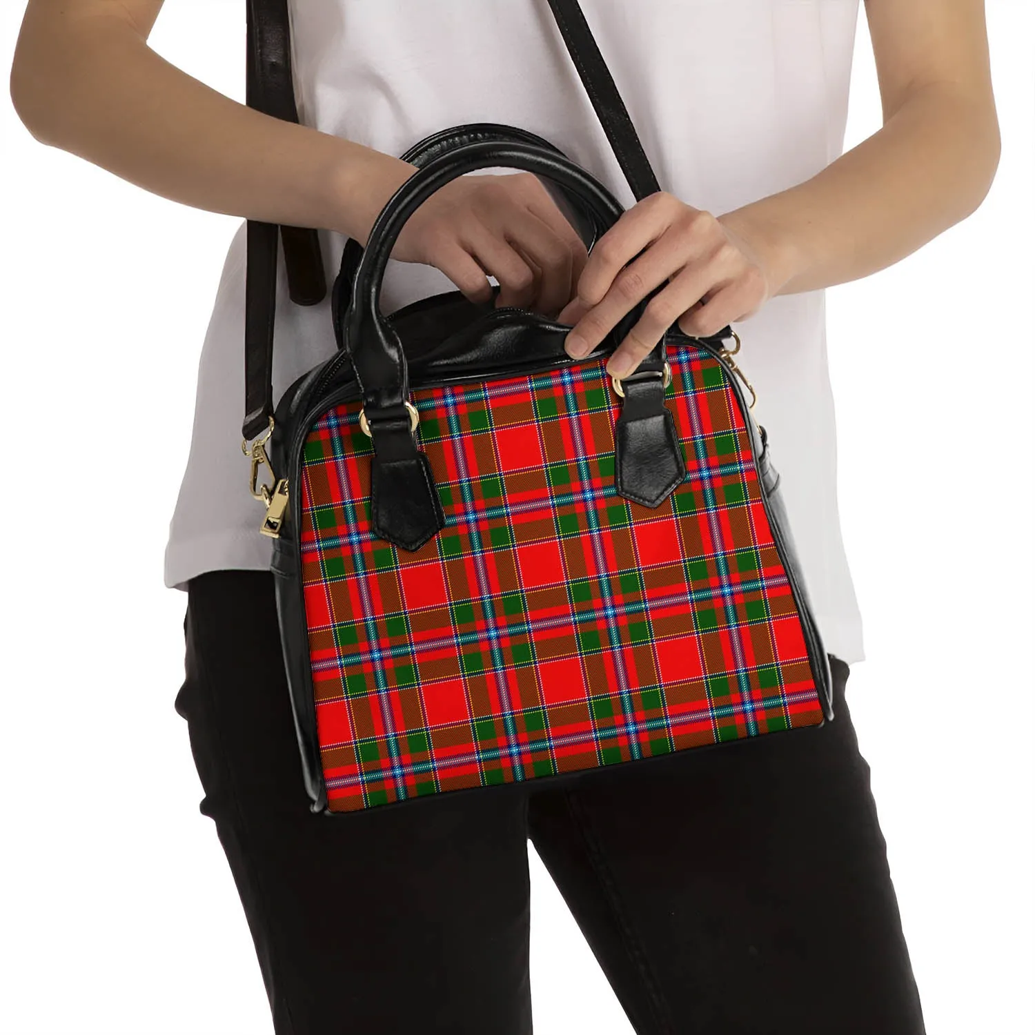 Butter Tartan Shoulder Handbags