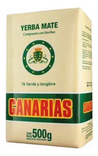 Canarias Yerba Mate with Green Tea and Ginger 500g/1.1lb