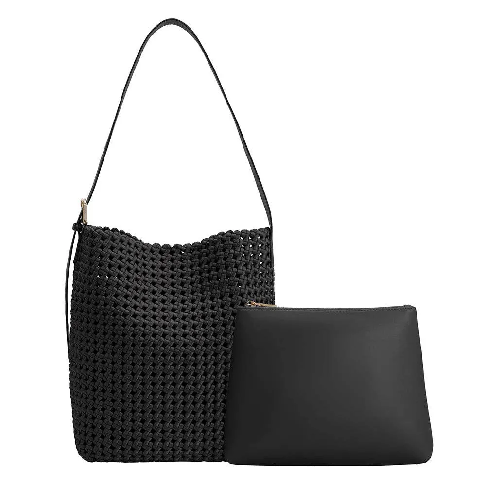 Celine Black Nylon Shoulder Bag