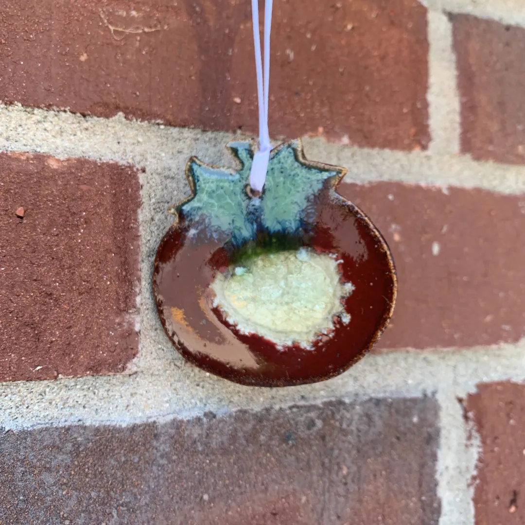 Ceramic Glass Ornament - Tomato