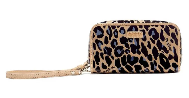 Consuela Blue Jag Wristlet