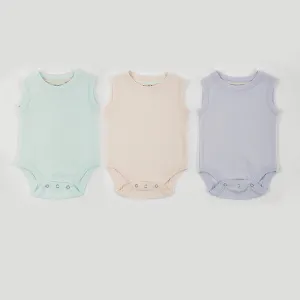 Cotton Baby Onesie Jersey Vest Set | Set of 3