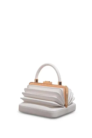 Diana Bag in Ivory Nappa Leather