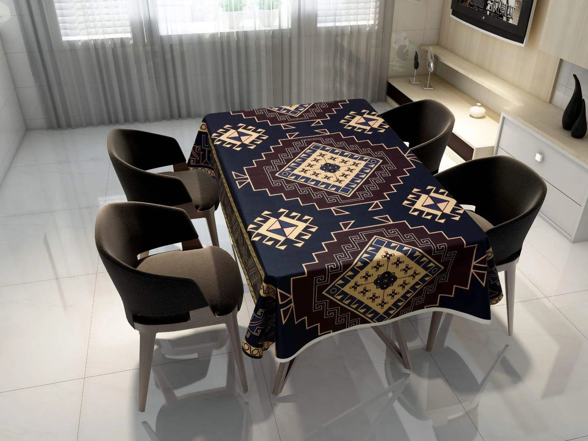 Digital printed tablecloth