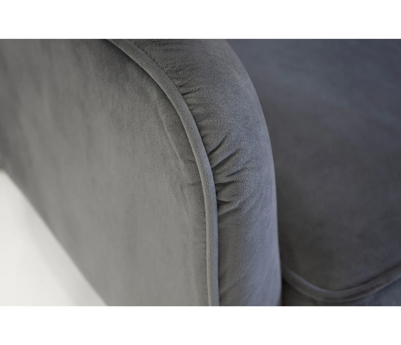 Ellington Accent Chair - Pewter Velvet Fabric