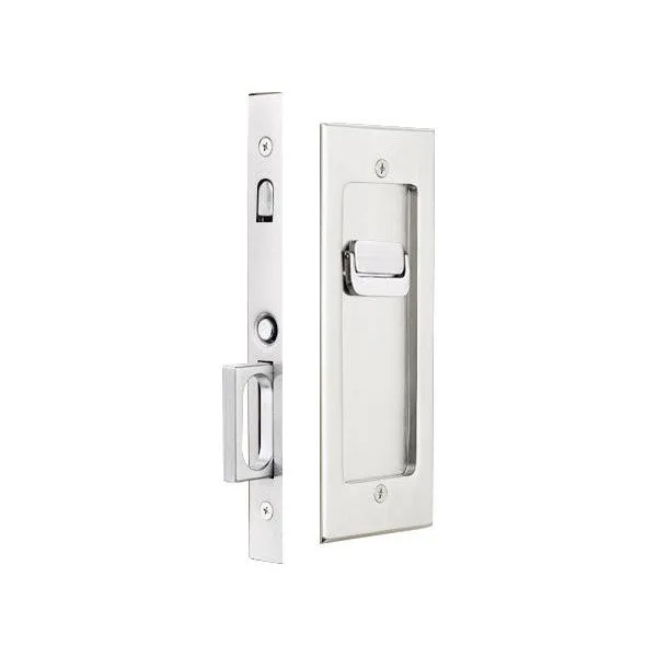 Emtek Brass Pocket Door Mortise Modern Rectangular (Several Finishes Available)