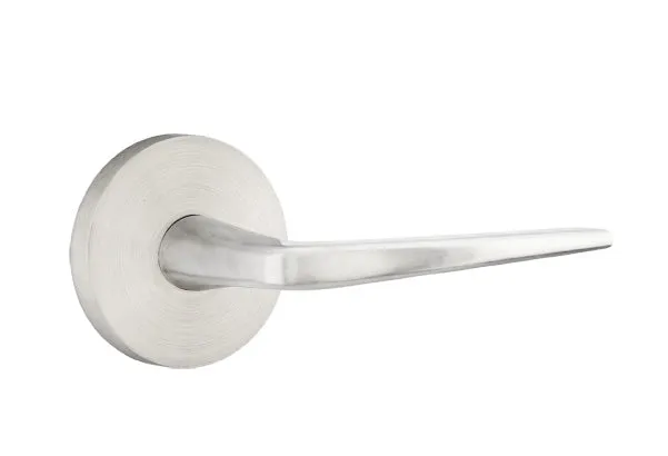 Emtek Stainless Steel Athena Lever Handle with Disk Rosette - E653