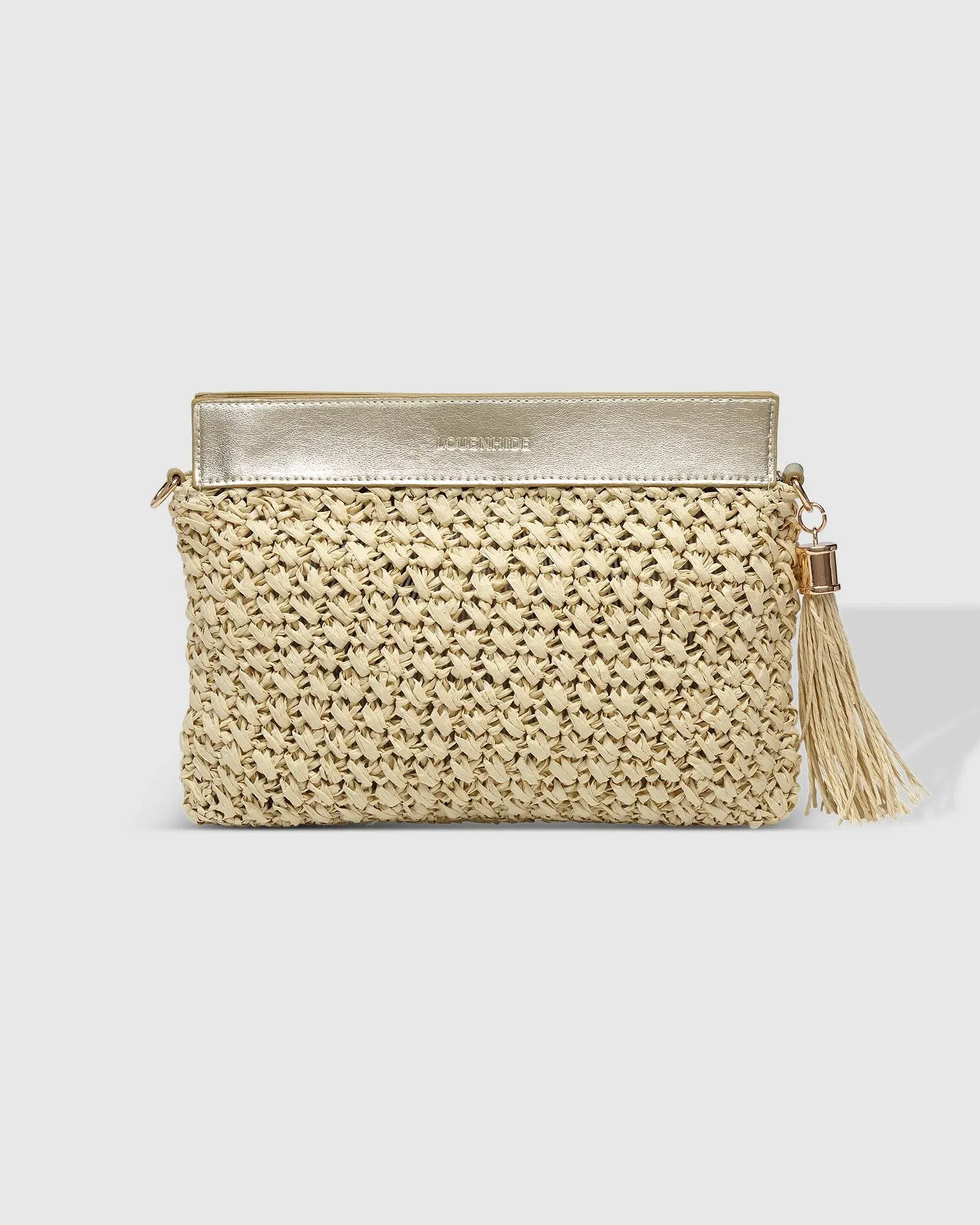 Fern Raffia Clutch