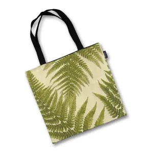 Forest Green Fern Tapestry Tote Bag