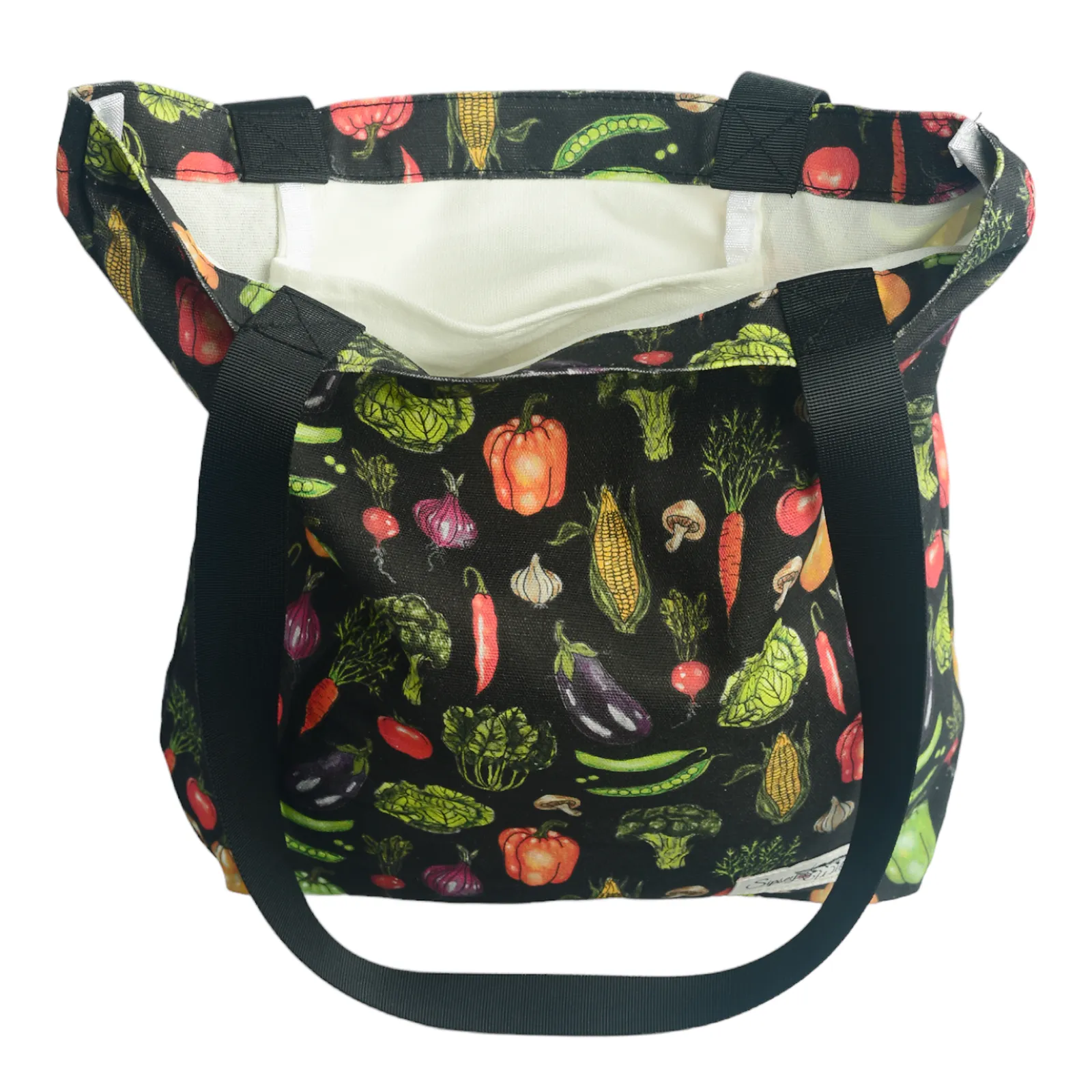 Fresh Veggies Canvas Shopping Tote