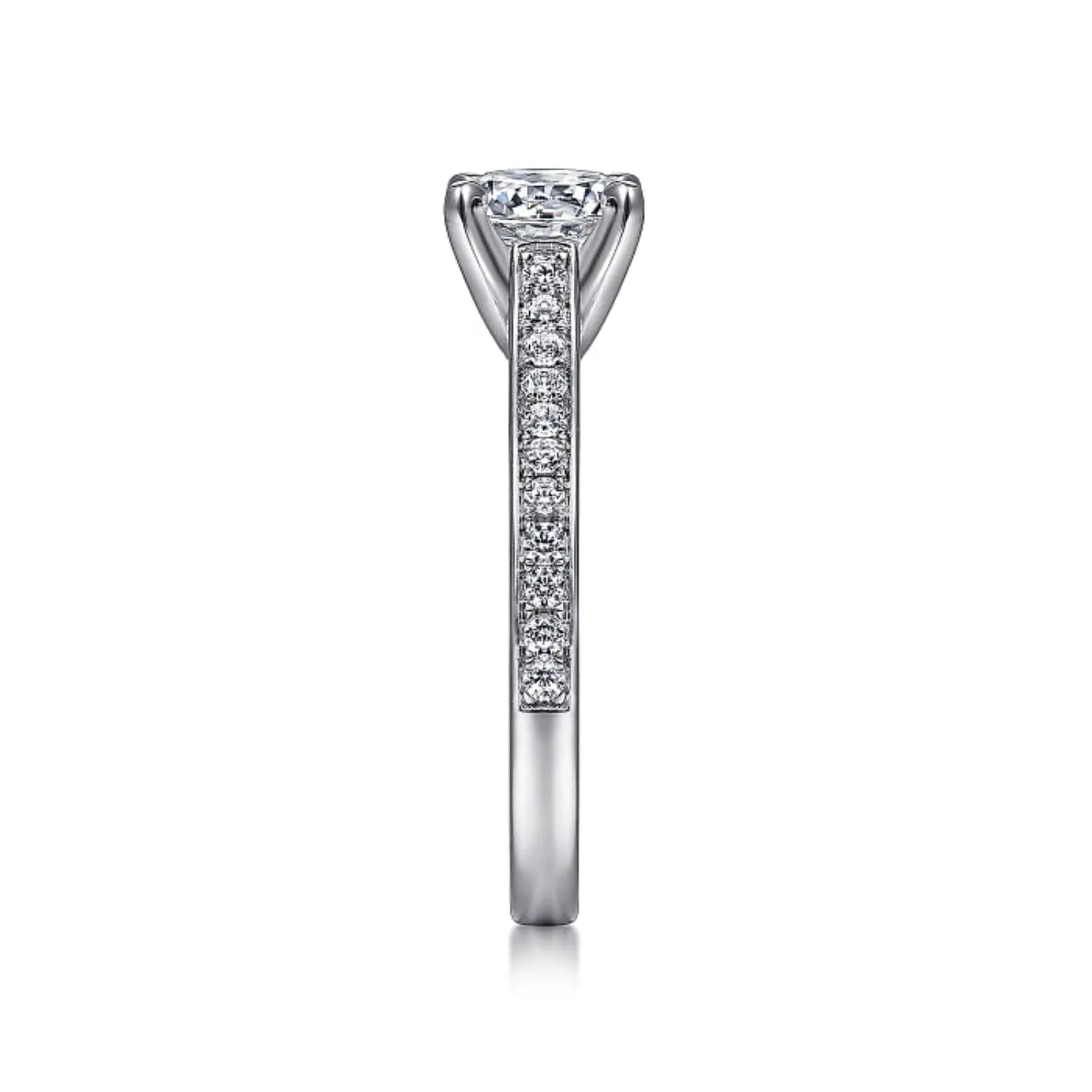 Gabriel & Co. Classic Cathedral Diamond Engagement Ring