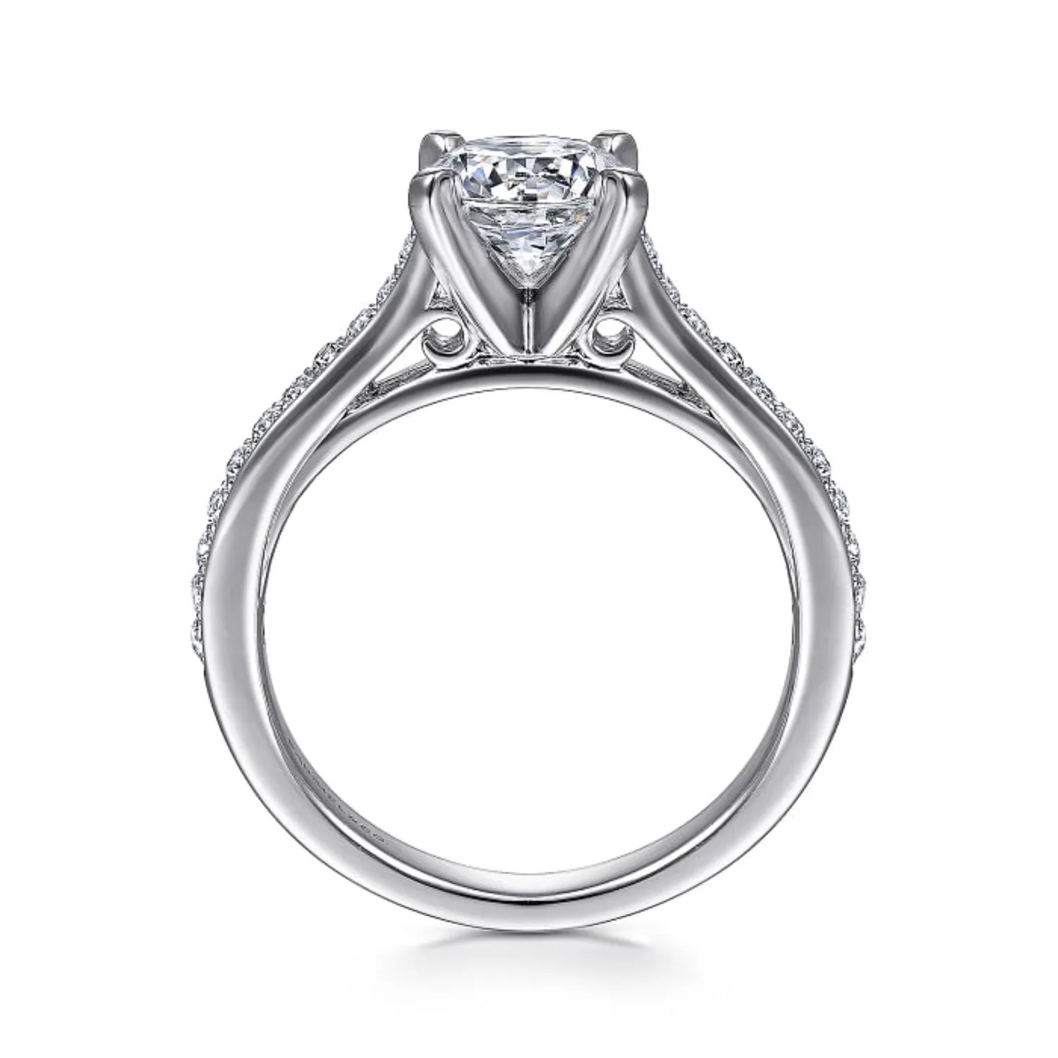 Gabriel & Co. Classic Cathedral Diamond Engagement Ring