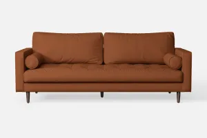 Gela 2 Seater Sofa Tan Brown Leather