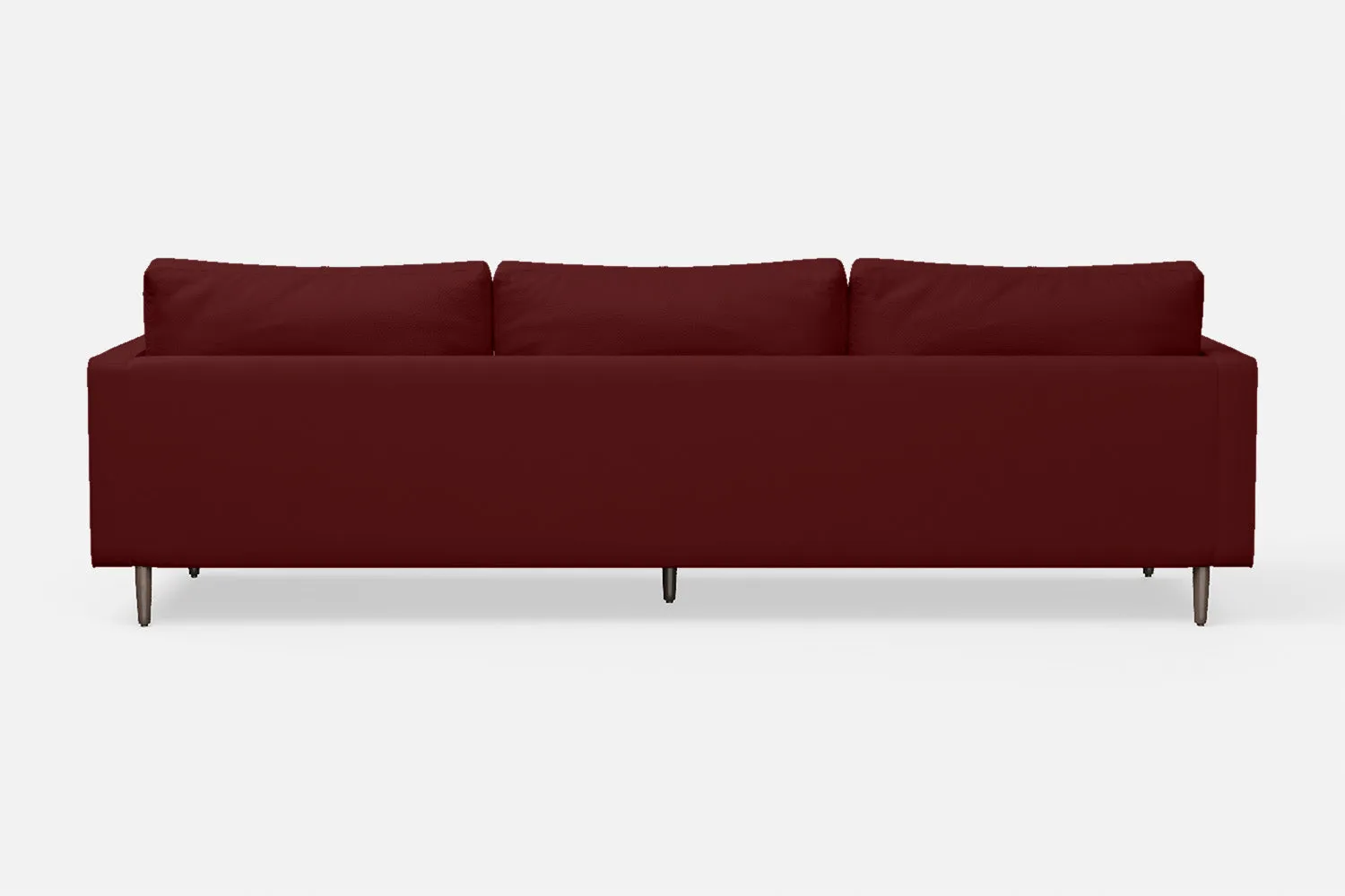 Gela 4 Seater Sofa Red Leather