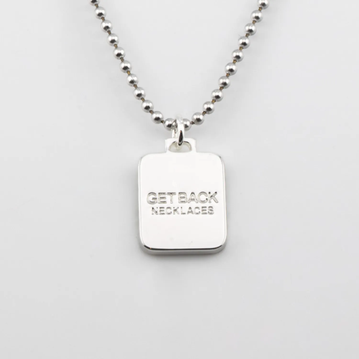 GETBACK SUPPLY RECTANGLE NECKLACE - LILAC/LAVENDER