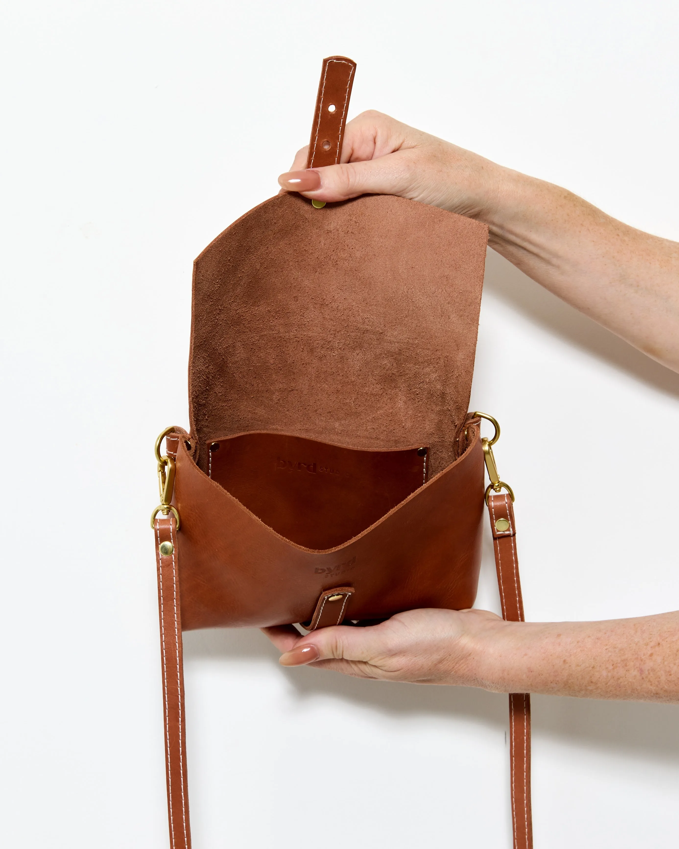 GOOD THING 3 WAYS Sling by Byrd Studio - Chestnut Brown Leather