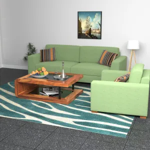 Grass Green Pastel Coloured Comfort 2 1 Seater Sofa   Center Table  for Home