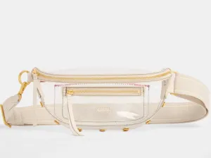 Hammitt Charles Crossbody Med Clear-Calla Lily White