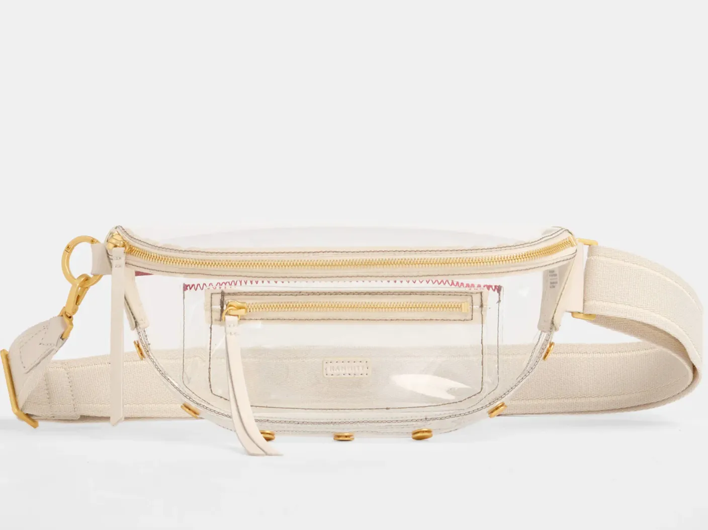 Hammitt Charles Crossbody Med Clear-Calla Lily White