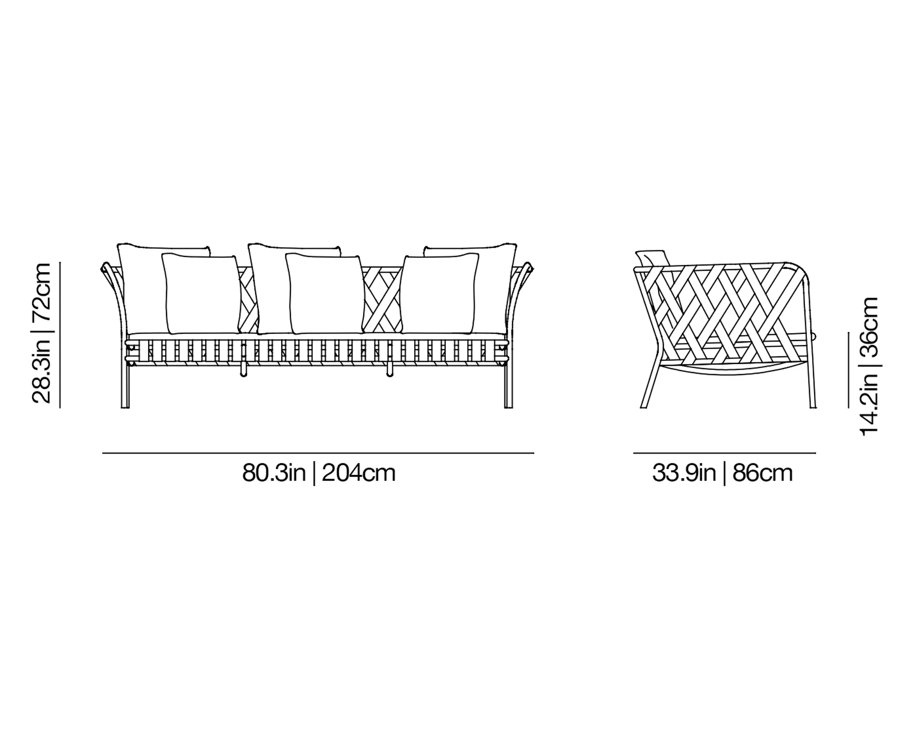 InOut 853 Outdoor Sofa