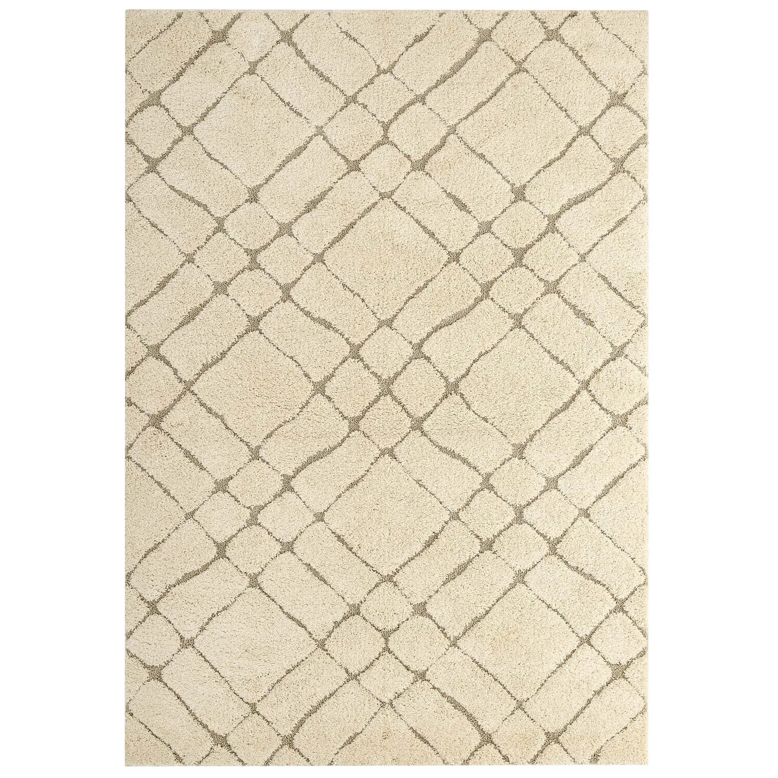 Jubilant Verona Abstract Geometric Shag Area Rug