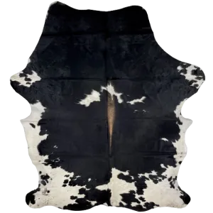 Large Black and White Colombian Cowhide - 7'8" x 5'7" (COBKW268)