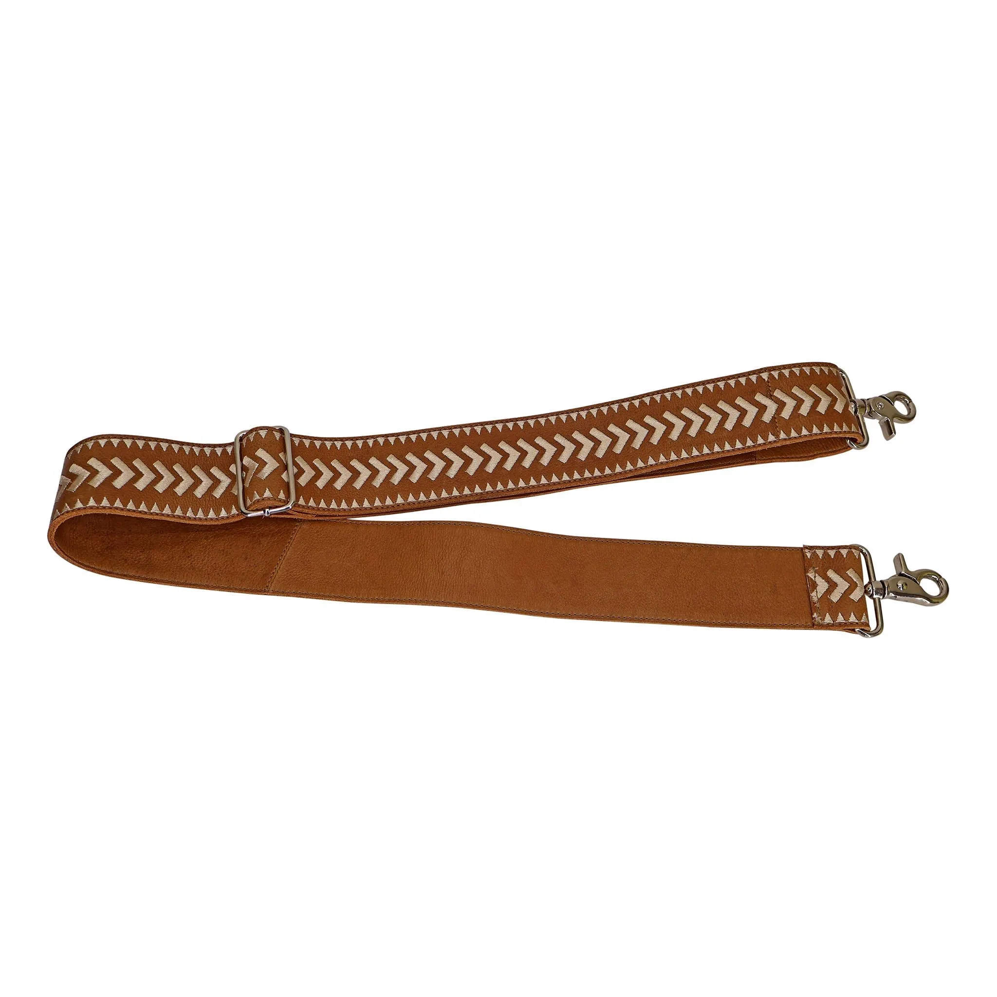 Leather Shoulder Strap - Cognac