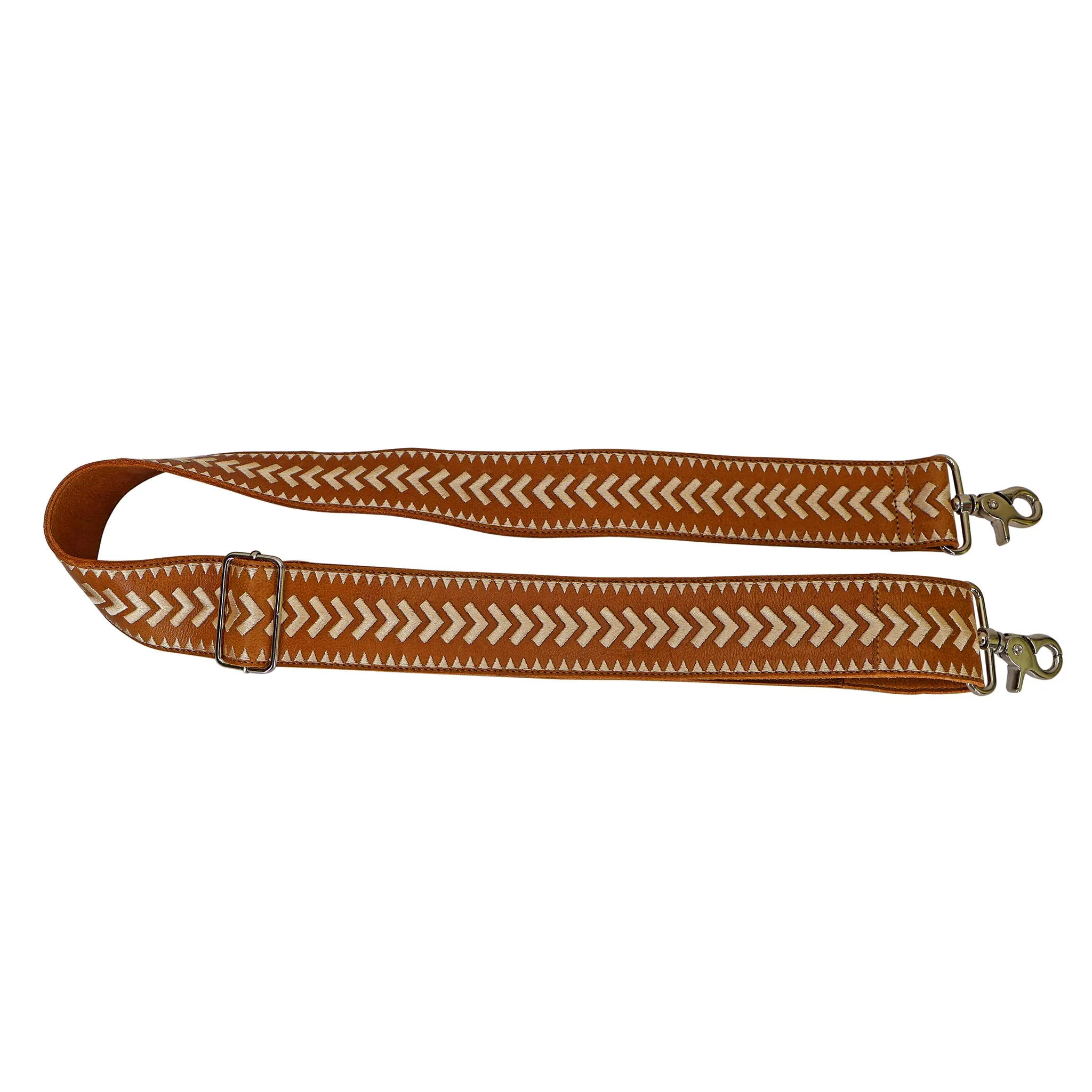 Leather Shoulder Strap - Cognac