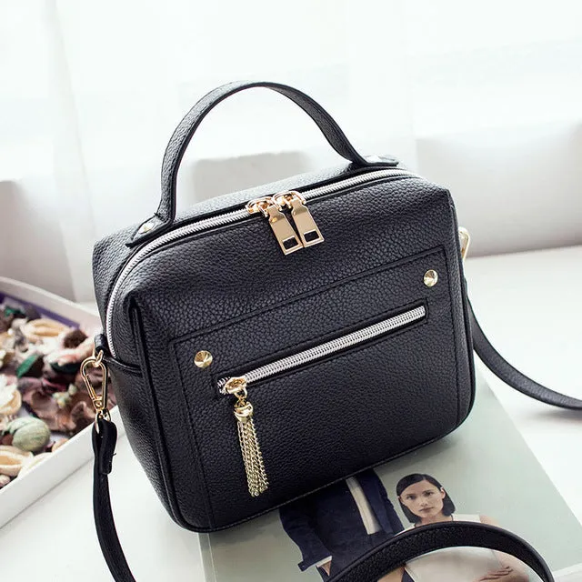 Leather Solid Women Handbags